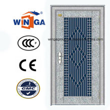 Солнцезащитные гриль-линии Классическая нержавеющая наружная дверь безопасности (W-GH-07)